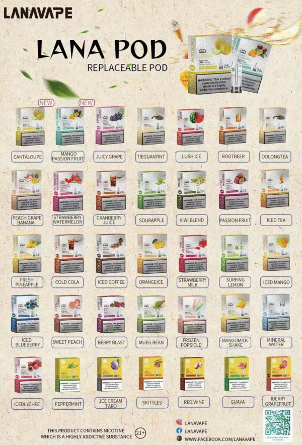 LANA拉納煙彈✨一代通用煙彈🎶獨家代理🎶最涼非他莫屬💖限時活動 10送1