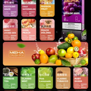 MEHA魅嗨五代煙彈/不通用一代【買五送一盒】隨機口味驚喜🎁